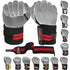 MRX Weight Lifting GYM Training Wrist Wraps For Wrist Support Bodybuilding Workout Wrap Men / Women (Black/Red)