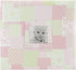 MCS MBI 12.5x13.5 Inch Baby Scrapbook Album with 12x12 Inch Pages with Photo Opening, Pink Quilt Design (860072)