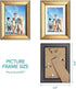 TWING 5x7 Gold Picture Frames Set of 6, Gold Frames Display Pictures 4x6 with Mat or 5x7 Without Mat, Tabletop Display and Wall Mounting Home Decorative Photo Frames, Set for Wall Gallery