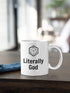 Game Master Mug Literally God D20 Coffee Cup 11oz 15oz Dungeon Master Pathfinder D&D Dungeons and Dragons Novelty