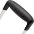 Cooking Light Heavy Duty Stainless Steel Masher, Broad and Ergonomic Horizontal, Fine Plate for Smooth Mashed Potatoes, Soft Grip and Non-Slip Handle, Stainless, Black