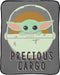 Jay Franco Star Wars The Mandalorian Curious Child Throw - Measures 46 x 60 inches, Kids Bedding Features The Child Baby Yoda Grogu (Official Star Wars Product)