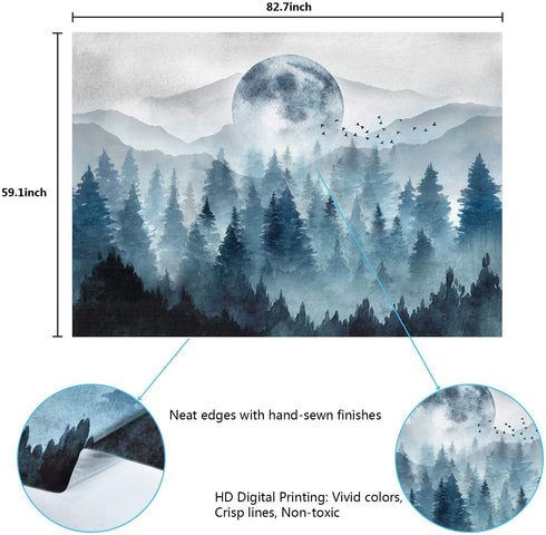 Misty Forest Tapestry Foggy Mountain Tapestry Magical Tree Tapestry Nature Tapestry Woodland Tapestry€¦
