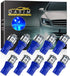 Qasim 194 Led Bulb Blue, T10 W5W 2825 158 192 168 194 Wedge 5-SMD 5050 Ultra Blue LED Light bulb Car Interior Lights 12V DC (Pack of 10)