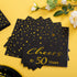 50th Birthday Plates and Napkins and Cups Sets Serves 30, 9" Dinner Paper Plates 7" Dessert Paper Plates 9 oz Cups 3 Ply Napkins 50th Birthday Party Supplies and Decorations for Men and Women