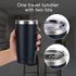 2 Pack Travel Tumblers, 20 Oz Stainless Steel Tumblers with Lids Straws, Vacuum Insulated Tumblers, Double Wall Travel Tumblers, Powder Coated Insulated Coffee Cup for Hot and Cold Drinks, Navy Blue