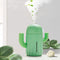 YINGJEE Mini Humidifier Single Room Humidifiers with Night Light Portable Cactus Air humidifier for for Yoga, Office, spa, Bedroom?Baby Room?Silica Gel Diffuser for tap Water only(Green)