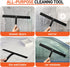 Arcedo Shower Squeegee for Shower Glass Door, 11 Inch Silicone Household Squeegee for Window, Tile, and Car Glass, All Purpose Bathroom Cleaning Tool, Includes Hook, Black