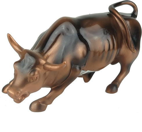 Official Bronze Wall Street Bull Stock Market NYC Figurine Statue (Small 3.5")