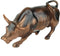 Official Bronze Wall Street Bull Stock Market NYC Figurine Statue (Small 3.5")