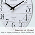 NIKKY HOME White Kitchen Wall Clock-12 Inch Farmhouse Antique Silent Non Ticking Battery Operated Vintage Country Rustic Distressed Wood Clock