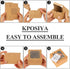 KPOSIYA 60 Pcs Brown Bakery Boxes with Window Individual Cupcake Boxes 4x4x2.5 Inches Cookie Boxes Kraft Paper Brown Gift Box for Pastries, Cookies, Pie, Donuts, Macaroon (60, Brown)
