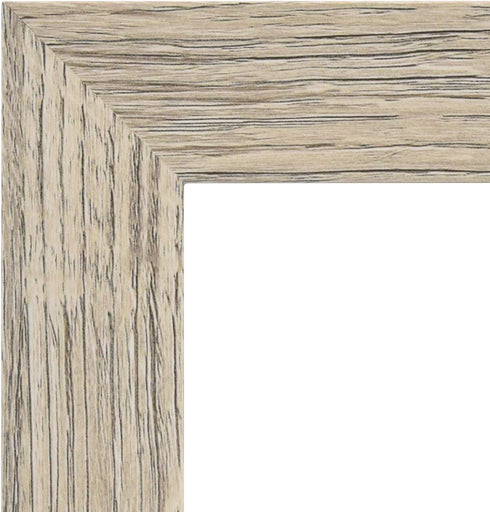 Golden State Art, 5x7 Picture Frame - Wide Molding - Wood Grain Style - Easel for Tabletop Display, Back Hangers for Wall Display - Great for Baby Pictures, Weddings, Portraits (2 Pack, Beige)
