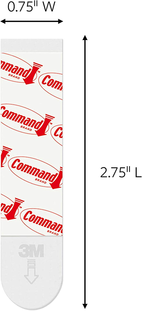 Command Medium Refill Strips, White, 36-Strips - Easy to Open Packaging