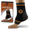 Compression Ankle Brace with Silicone Ankle Support and Copper - Plantar Fasciitis Brace for Foot Pain & Achilles Tendonitis Relief - Ankle Brace for Women & Men - Medium Size