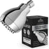 High Pressure Shower Head - Chrome - Powerful Deluxe Bathroom Showerhead with Strong Spray Stream and Small Silicone Nozzles - Universal Fit Works with High and Low Water Flow Showers