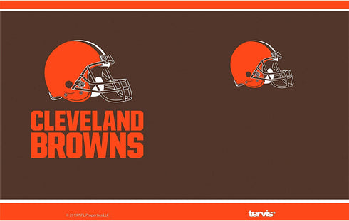 Tervis Triple Walled NFL Cleveland Browns Insulated Tumbler Cup Keeps Drinks Cold & Hot, 20oz - Stainless Steel, Touchdown