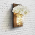 2 Pack Mason Jar Wall Decor With 8 Functions Remote, Hanging Mason Jars Light with 6-Hour Timer 30 Led Fairy Lights, Rustic Home Decor Wall Sconce With White Silk Hydrangea, Wall Art for Living Room