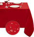 Obstal 210GSM Rectangle Table Cloth - Heavy Duty Water Proof Microfiber Tablecloth, Decorative Fabric Table Cover for Outdoor and Indoor Use (Rio Red, 70 x 70 Inch)