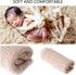 SPOKKI Newborn Photography Props Outfits 3 PCS Baby Long Ripple Wrap with and Toddler Swaddle Blankets Photography Mat with Cute Crochet Knitted Hat Costume ( 0-12 Month)