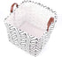 Kingrol 3 Pack Storage Baskets, Large Collapsible Storage Bins with Handles for Closet Shelves Organizer, Decorative Baskets for Home, Office, Nursery, Laundry