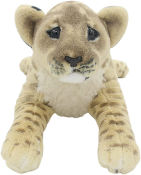 TAGLN The Jungle Animals Stuffed Plush Toys Lion Tiger Leopard Panther Pillows (Brown Lioness, 16 Inch)