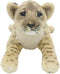 TAGLN The Jungle Animals Stuffed Plush Toys Lion Tiger Leopard Panther Pillows (Brown Lioness, 16 Inch)