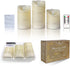 Kelon Flameless LED Pillar Candles, String Lights Embedded Flickering Candles with Remote&Timer, Real Wax Electronic Candle for Valentine's Day, Bedroom, Table Centerpiece Ornaments