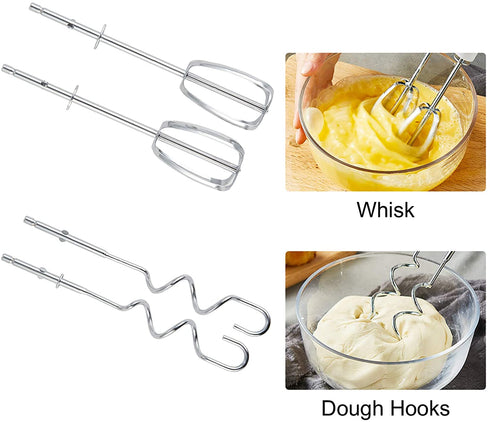 Hand Mixer, LINKChef Hand Mixer Electric 5 speed beater for Whipping + Mixing Cookies, Brownies, Cakes, Dough, Batters, Meringues & More