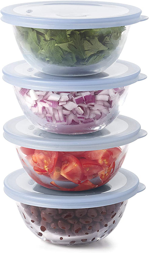 OXO Good Grips 8-Piece Glass Prep Bowl Set