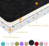 DETUM Soft Bedroom Area Rugs, Fluffy Fur Rug for Living Room Kids Room Nursery Room Mat, Shaggy Plush Carpet for Indoor Floor, Modern Home Decor, 4 x 6 Feet, Black
