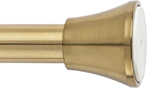 SnugSet | Ultra Strong Secure Hold Tension | No Rust | 43-72" | Adjustable | Gold Shower Curtain Rod