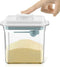 Formula Dispenser Container with Scraper Pop Up Food Container Airtight 600g 1700ml - Updated Design, Rectangle