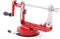 Apple Peeler Corer, Long lasting Chrome Cast Magnesium Alloy Apple Peeler Slicer Corer with Stainless Steel Blades and Powerful Suction Base for Apples and Potatoes(Red)