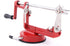 Apple Peeler Corer, Long lasting Chrome Cast Magnesium Alloy Apple Peeler Slicer Corer with Stainless Steel Blades and Powerful Suction Base for Apples and Potatoes(Red)