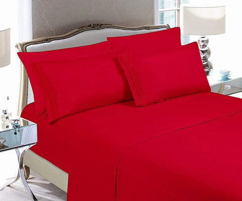 Luxury 4-Piece Bed Sheet Set - Luxury Bedding 1500 Thread Count Egyptian Quality - Wrinkle and Fade Resistant & Breathable, Easy Elastic Fitted