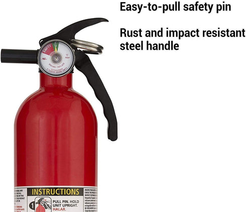 Kidde FA110 Multi Purpose Fire Extinguisher 1A10BC, 1 Pack