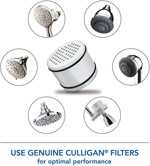 Culligan WHR-140 WTR FiltrationCartridge Shower Filter Replacement Cartridge, 1 Count (Pack of 1), White
