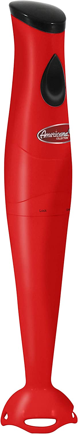 Elite Gourmet EHB-2425R Hand Blender Mixer, 150 W, Red