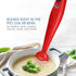 Elite Gourmet EHB-2425R Hand Blender Mixer, 150 W, Red