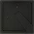 Frame Amo Black 7x7 Picture Frame, 1 inch Wide Border, Smooth Finish, Glass Front, for Wall or Table