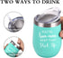 You're Awesome Keep That Up Birthday Gifts Wine Tumbler for Women, 12 Oz Insulated Wine Tumbler with Saying, Inspirational Funny Gift Idea for Best Friends Girlfriend Coworker, Mint¦