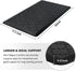 WiseLife Kitchen Mat Cushioned Anti Fatigue Floor Mat,17.3"x28", Thick Non Slip Waterproof Kitchen Rugs and Mats,Heavy Duty Foam Standing Mat for Kitchen,Floor,Home,Office,Desk,Sink,Laundry, Black