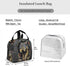 3d Dinosaur Lunch Bag for Men Women Insulated Lunch Box with Front Pocket for Work Reusable Cooler Tote Bag for Office School Picnic Hiking Beach