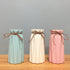 Anding Pink Ceramic Vase - Elegant Origami Art Design- Ideal Gift for Friends and Family, Wedding, Desktop Center Vase, A Perfect Home Decor Vase (LY097)