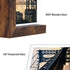 5x7 Picture Frames Set of 2, Double Sided Frame Display Holder with Rustic L Shaped Horizontal Vertical Stand for 5 by 7 Photo, Desktop or Tabletop Decor