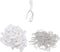 Bluecell 50 Sets Traverse Rod Slides and Curtain Hooks for Window Curtain Door Curtain