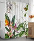wtisan Shower Curtain Floral,Tropical Shower Curtain,Waterproof Fabric Shower Curtains for Bathroom with 12 Plastic Hooks, 60x72 Inch