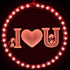 Valentines Day Window Decorative Light Backdrop String Lights Decorative Red Love Valentine Lights for Windows Pathway Patio Bedroom Party Holiday Wall Decoration (I Love U)