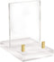 russell+hazel Acrylic Easel Display, Clear, 4 x 6 x 6